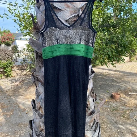 Moulinette Soeurs Black Lace Dress - Picture 2 of 5